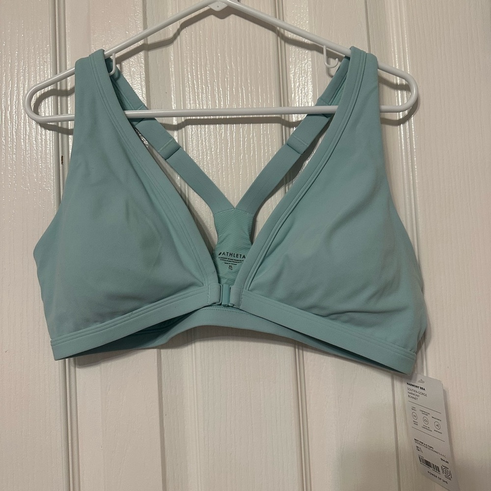 Athleta Harmony bra aqua